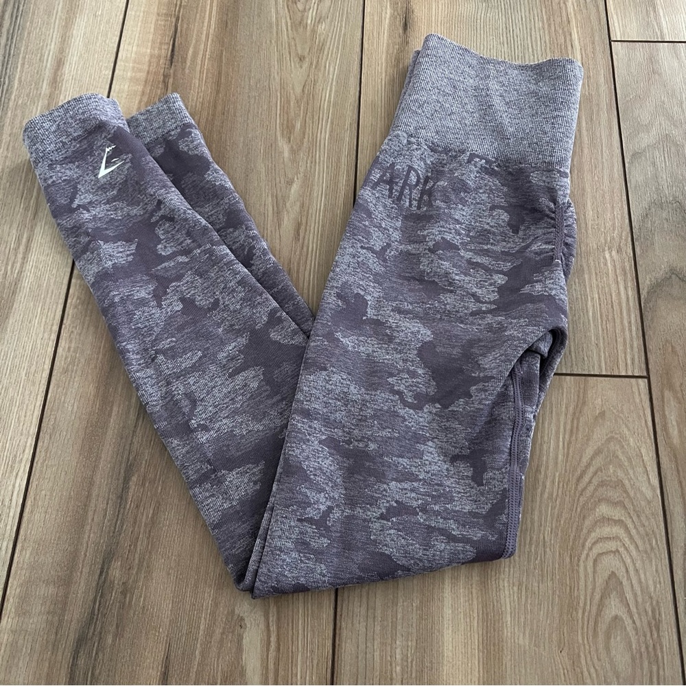 Gymshark Gray Camo Leggings